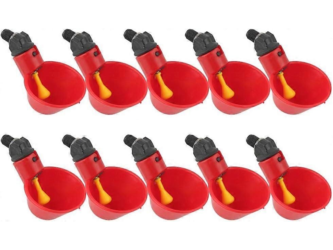10 Peças Copos Automáticos Para Aves, Alimentador De Pássaros Aquáticos, Bebedouro Automático De Plástico PENGDSJE