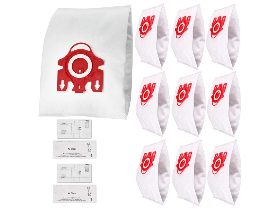 Substitui 10123220 10 pacotes tipo sacos tipo Fjm e 4 microfiltros para peças de aspirador de pó Miele
