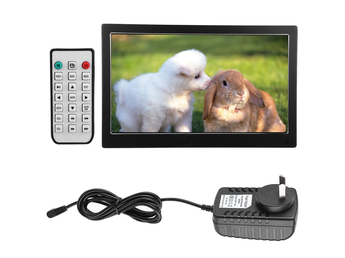 Laxiscreed Quadro Digital De 12,5" Com Tela Ips, Relógio E Reprodução De Filmes