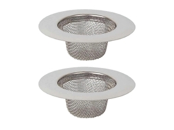 Filtro de Desagüe de Inoxidable para Cocina, 2 Piezas, Filtro de Fregadero Antiobstrucción, Diseño Sin Bordes Afilados, Aplicación Versátil