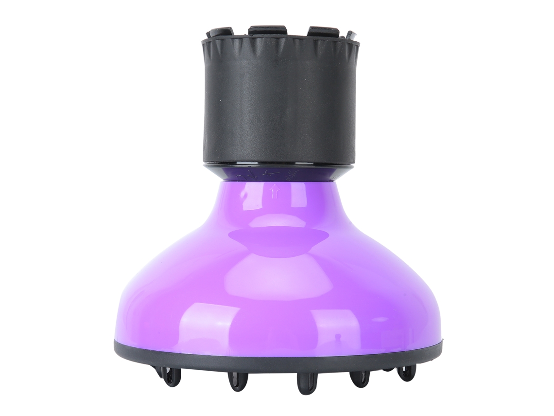 Difusor Universal Para Secador De Cabelo Em Borracha Com Calibre Largo Para Cabelos Cacheados E Ondulados