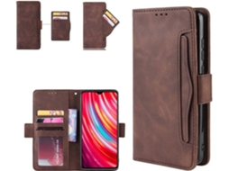 Capa Motorola Edge X30 HFS HOUSE Carteira Couro Pu -5 Slot Castanho