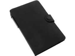 Carnet De Note E Stylo Noir Com Porte-stylo, Ensemble Compact Em Papel E Pu Para Organização No Bureau L'école