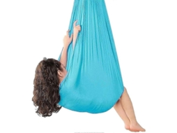 Columpio Sensorial Para Crianças Adultos Interior Terapia Autismo Tdah Necessidades Especiais Efeito Calmante Rede Lago Azul 150*280cm