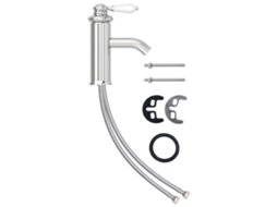Basin Faucet, Basin Faucets Vidaxl Prateado Latão (n/a)