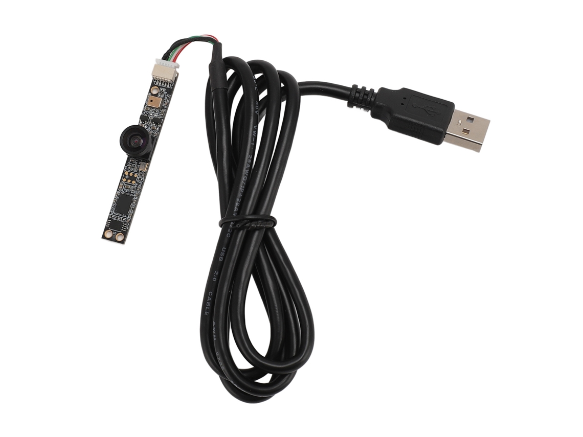 Módulo De Câmera Usb 2mp Hd Ângulo Largo 120 Graus Foco Automático Com Microfone Integrado