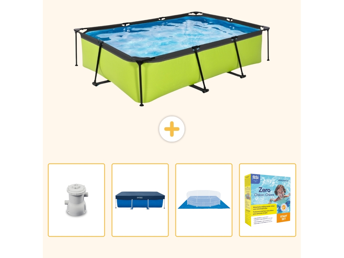Exit-toys Piscina Exit Retangular - 300x200x65 Cm - 5-peças S198