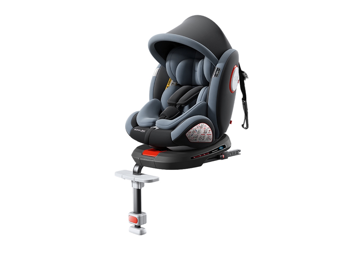 L007 Cadeirinha de Segurança para Bebé Assento de Criança para Carro 360° Giratório Isofix Apoio de Perna Cadeira Auto 0‑12 Anos MAGIC ZC