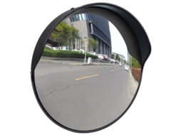 Vidaxl Espelho De Trânsito P/ Exterior Convex 30cm Plástico Preto