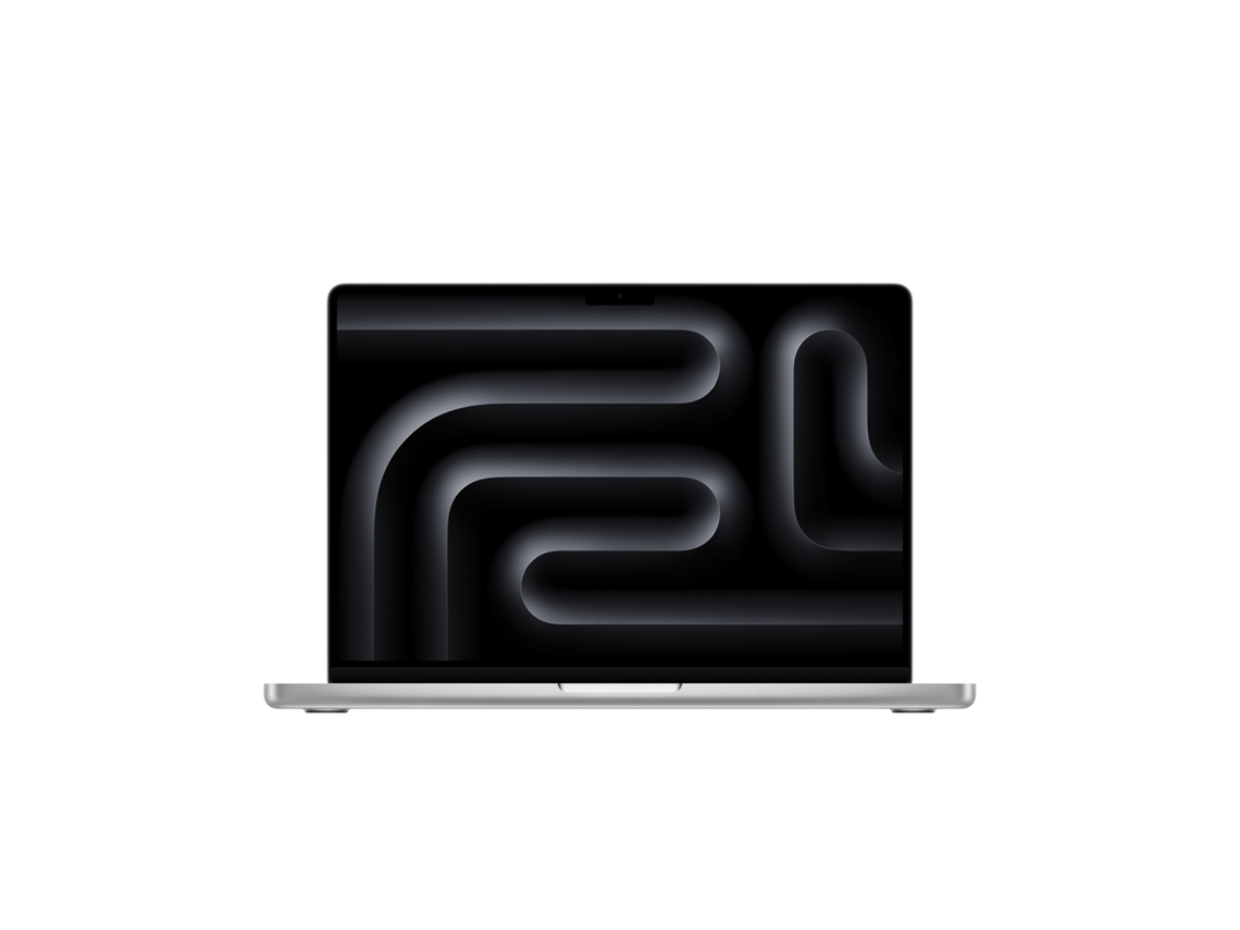 MacBook Pro APPLE Prateado (14'' - Apple M3 Pro 11-core - RAM: 18 GB - 512 GB SSD - GPU 14-Core)