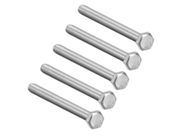 Parafuso Sextavado Métrico M8x110mm Em Aço Inox 304, Cor Prata,
