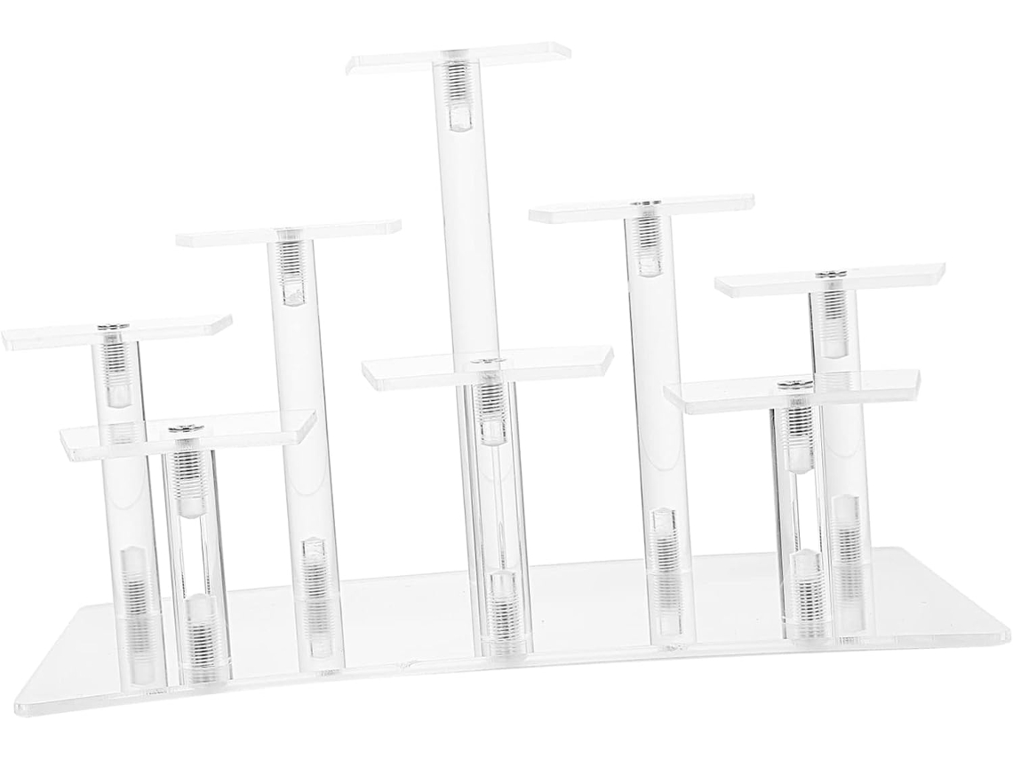 Suporte de Acrílico Transparente Stobaza para Exibição Bonecas e Estatuetas, com Vários Níveis Coleção. 21,30