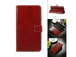 Capa de Telefone Flip Ultra Fina para Oneplus 1 Marrom EOOCOO