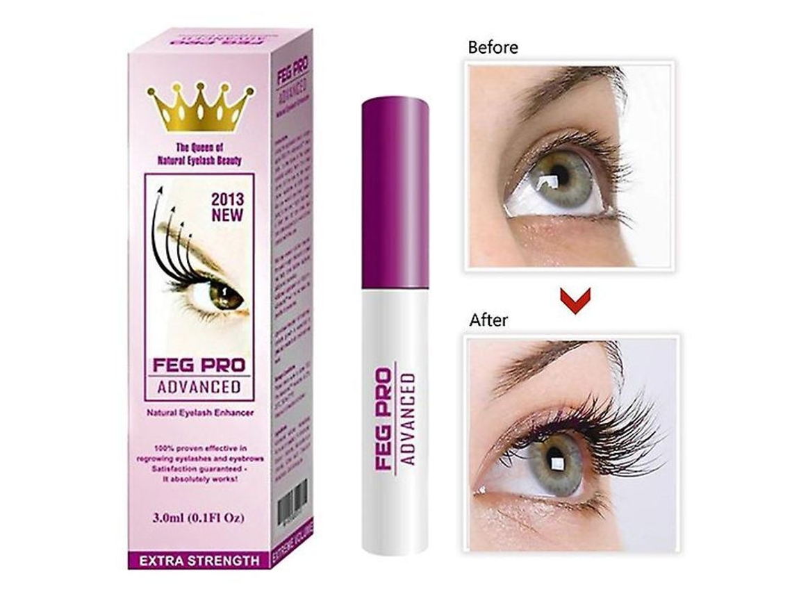 Fluido de Crescimento de Cílios Natural Feg Pro Alongamento Extensão 3ml Ferramenta de Maquiagem