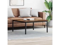 Vidaxl Mesa De Centro Madeira Antiga 100 X 100 X 45 Cm