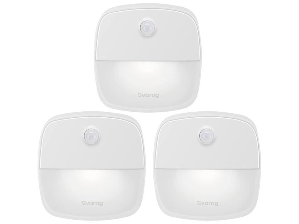 Ajw Motion Sensor Light Indoor, Lâmpada com sensor de movimento alimentada por bateria, Luz noturna LED automática para quarto, Cozinha 10