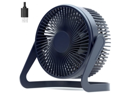 Mini Ventilador, Ventilador Usb 5 Polegadas Mini Ventilador De Mesa Usb Ventilador De Mesa Pessoal Portátil Ventilador De Refrigeração Yizhood (azul)