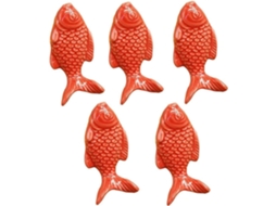 Maçanetas, Conjunto De 5 Peças, Maçanetas Vintage De Cerâmica Em Formato De Peixe, Maçanetas Para Armários