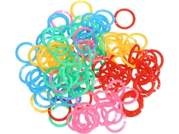 Fitas de encadernação plásticas multicoloridas Homsfou, 20 mm, 300 unidades, para cartões, fichas e organizadores.