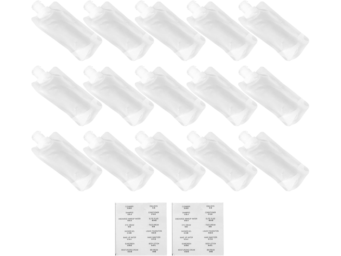 Nécessaire De Viagem Macia Para Shampoo E Condicionador - Feita De Pet, Fácil De Encher.