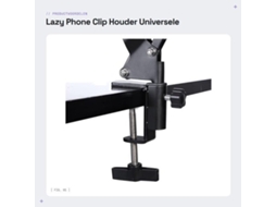 Telefona 360° Giratório - Fixador Flexível - Reclinável - Estante De Escritório - Adequado Para Smartphones - Altura 80cm - Telefona Para Smartphone