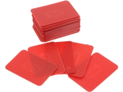 Yardwe Conjunto De 100-cunhas Plástico Vermelhas Para Portas E Janelas, Suporte Robusto E Fácil Instalação Para Móveis