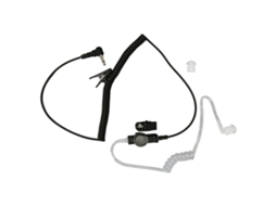 Mali ouvido com Tubo Acústico Plug 3.5mm Fio Enrolado Transparente para Rádio Bidirecional Celular Mp3 Mp4
