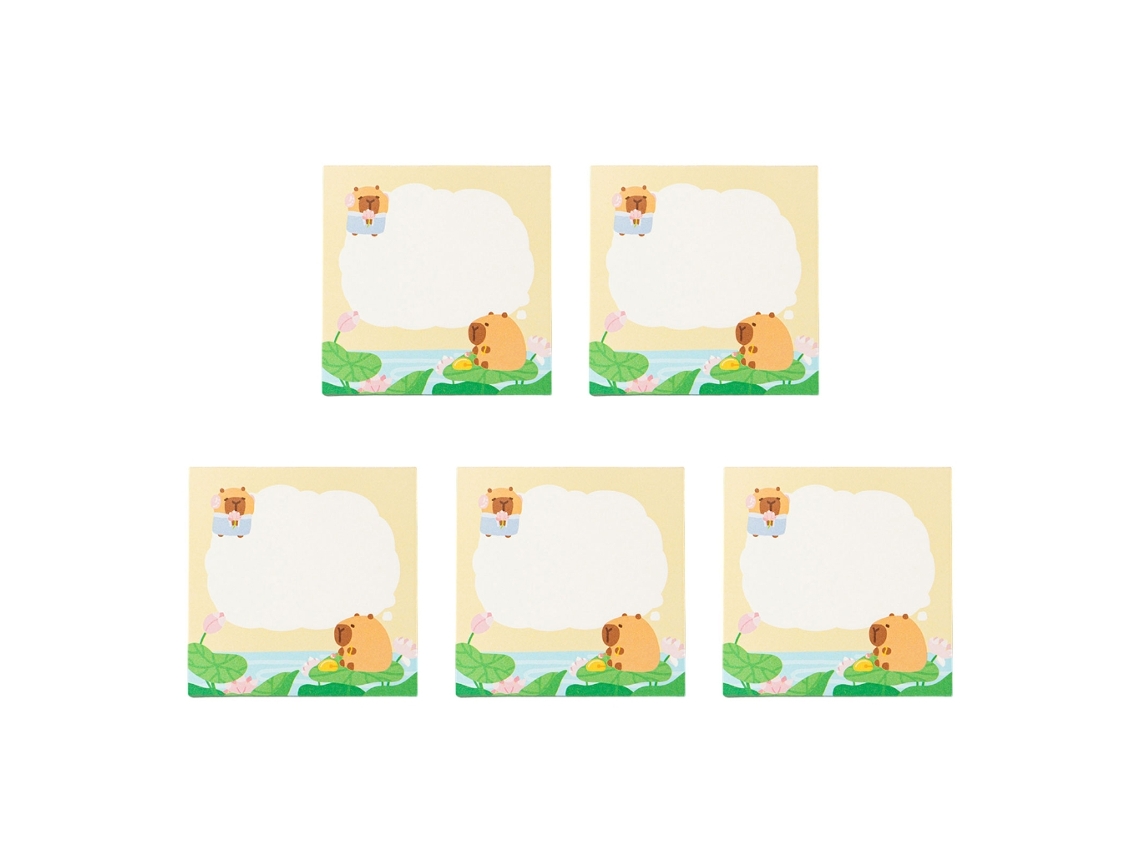 Blocos De Notas Adesivas, 5 Unidades, Para Escola