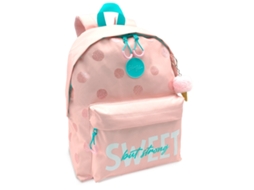 Mochila Escolar Americana Blin-Blin Dots com Acessório de Cone