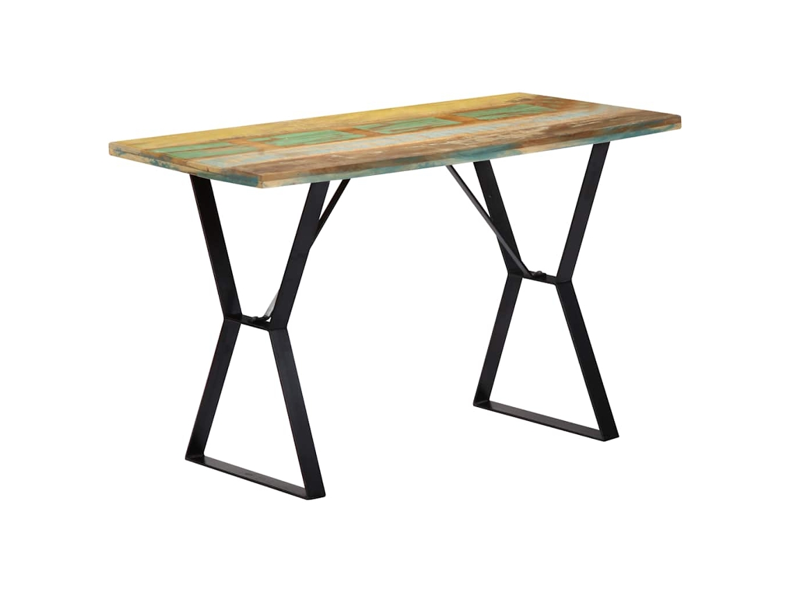 Vidaxl Mesa De Jantar 120x60x76 Cm Madeira Recuperada Maciça