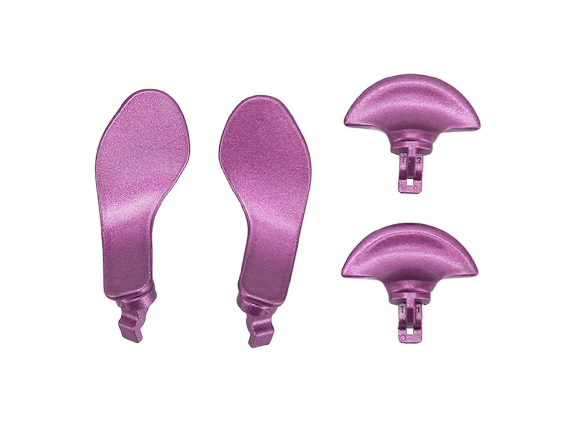 Conjunto De 4 Botões Traseiros De Metal Profissionais Para Controle Ps5 Edge Hengjian (roxo)