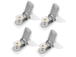 Conjunto de 4 prendedores antiderrapantes Vicasky para fixar lençóis e edredons com espuma resistente.