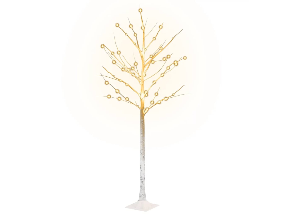 Árvore led VIDAXL Branco Aço (150 cm)