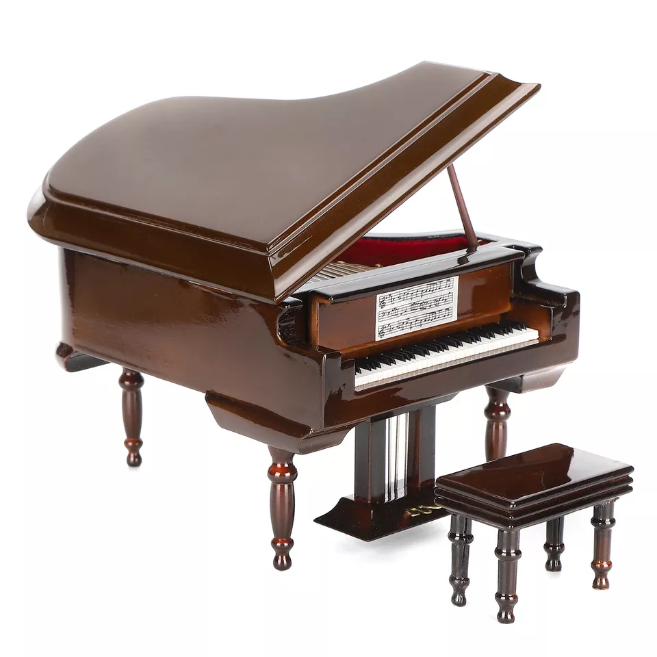Miniatura De Piano Modelo Ornamentos Instrumento Musical De Madeira Quarto Sala De Estar SUNNY SPACES