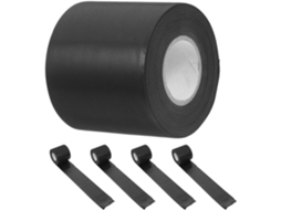 5 Rolos De Fita Adesiva Isolante Para Tubos De Ar Condicionado, Pvc Preto, À Prova D'água E