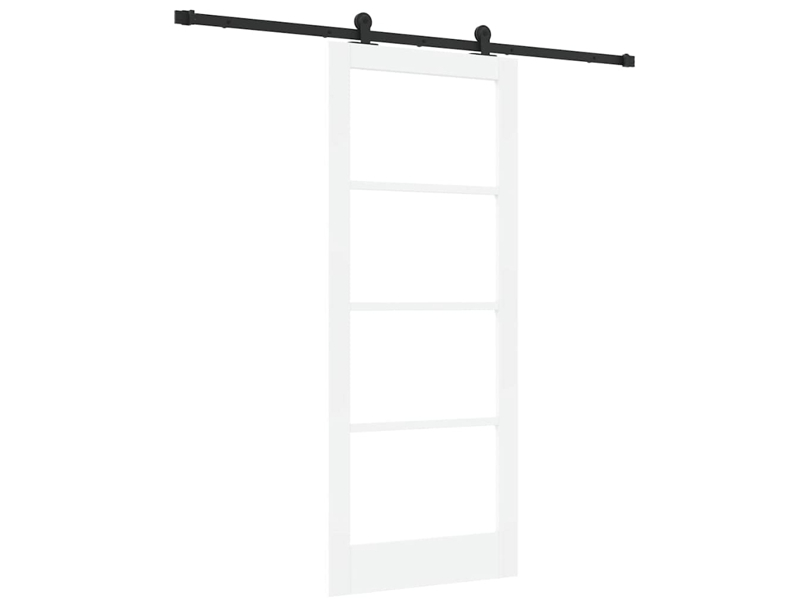 Conjunto 1 Porta Moderna Vidaxl Branco Madeira De Pinho Maciça (83 X 202 Cm)