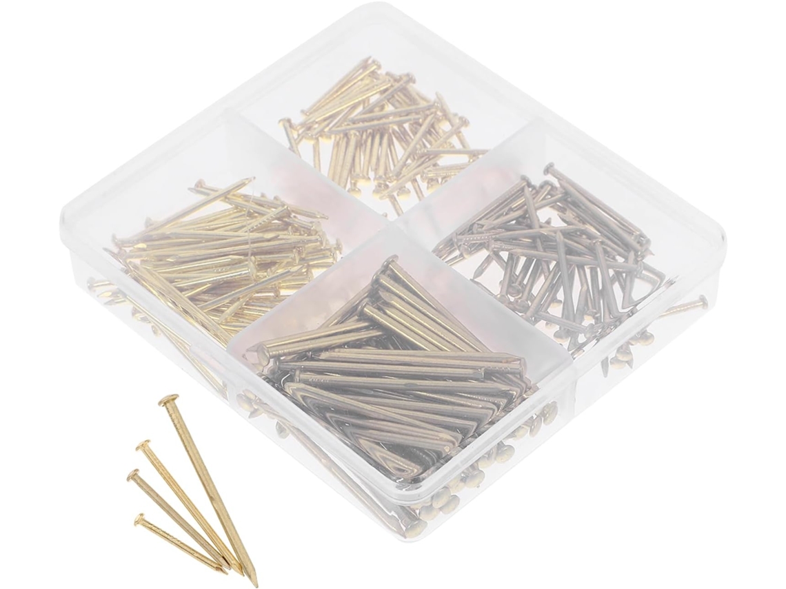 Kit Levemolo Para Quadros Pendurantes Com Pregos E Tábuas De Madeira, Aço Dourado, Conjunto Multiuso Para Artesanato E