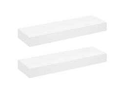 Prateleiras de parede suspensas com gavetas 2 peças branco 80 cm MAISON EXCLUSIVE