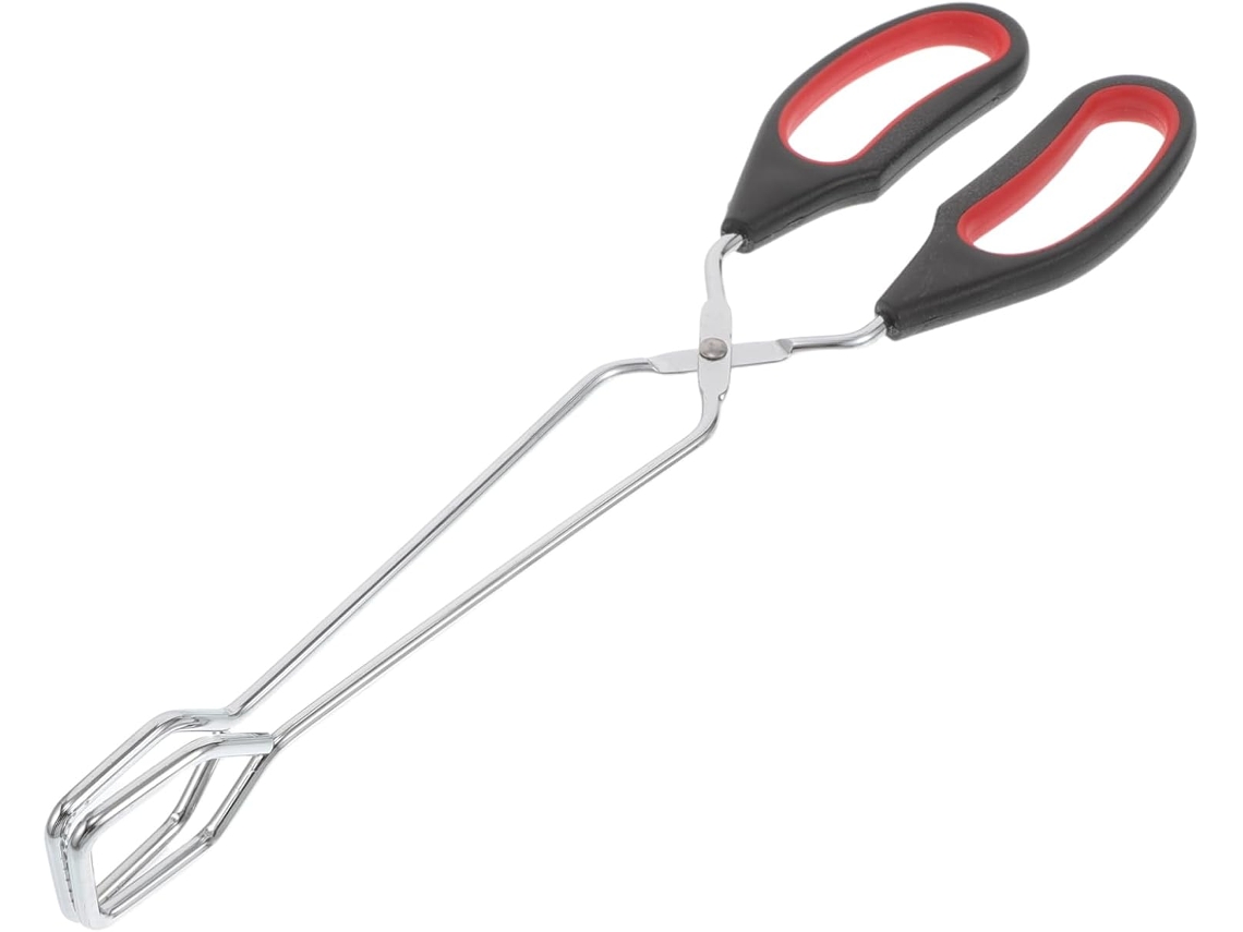 Pinça Para Churrasco Hemobllo, Fácil De Limpar, Com Pegada Segura, Em Aço Inoxidável, Ideal Para Pão E Outros