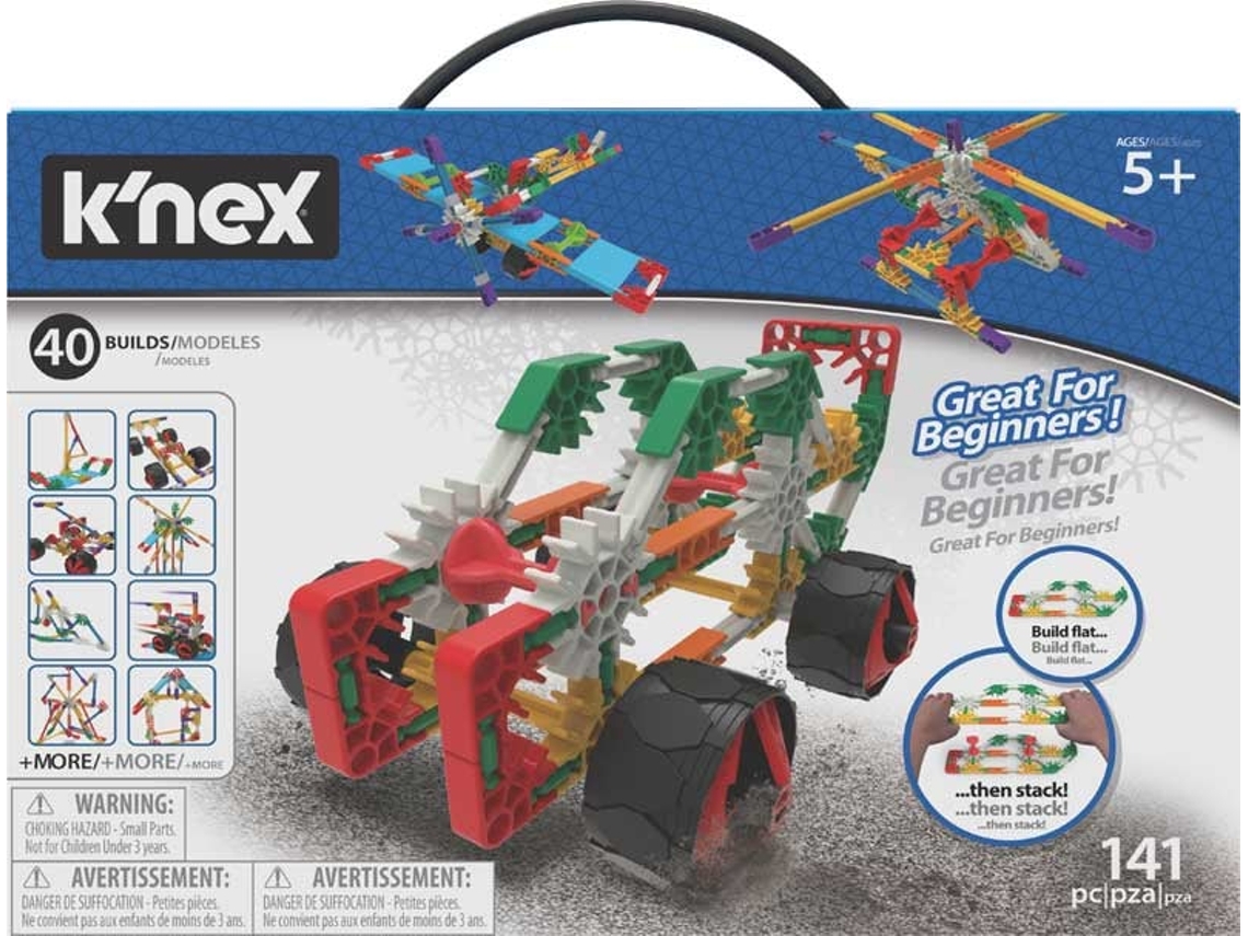 Conjunto De Construção Knex Nível Iniciante 40 Modelos Brinquedos Criativos