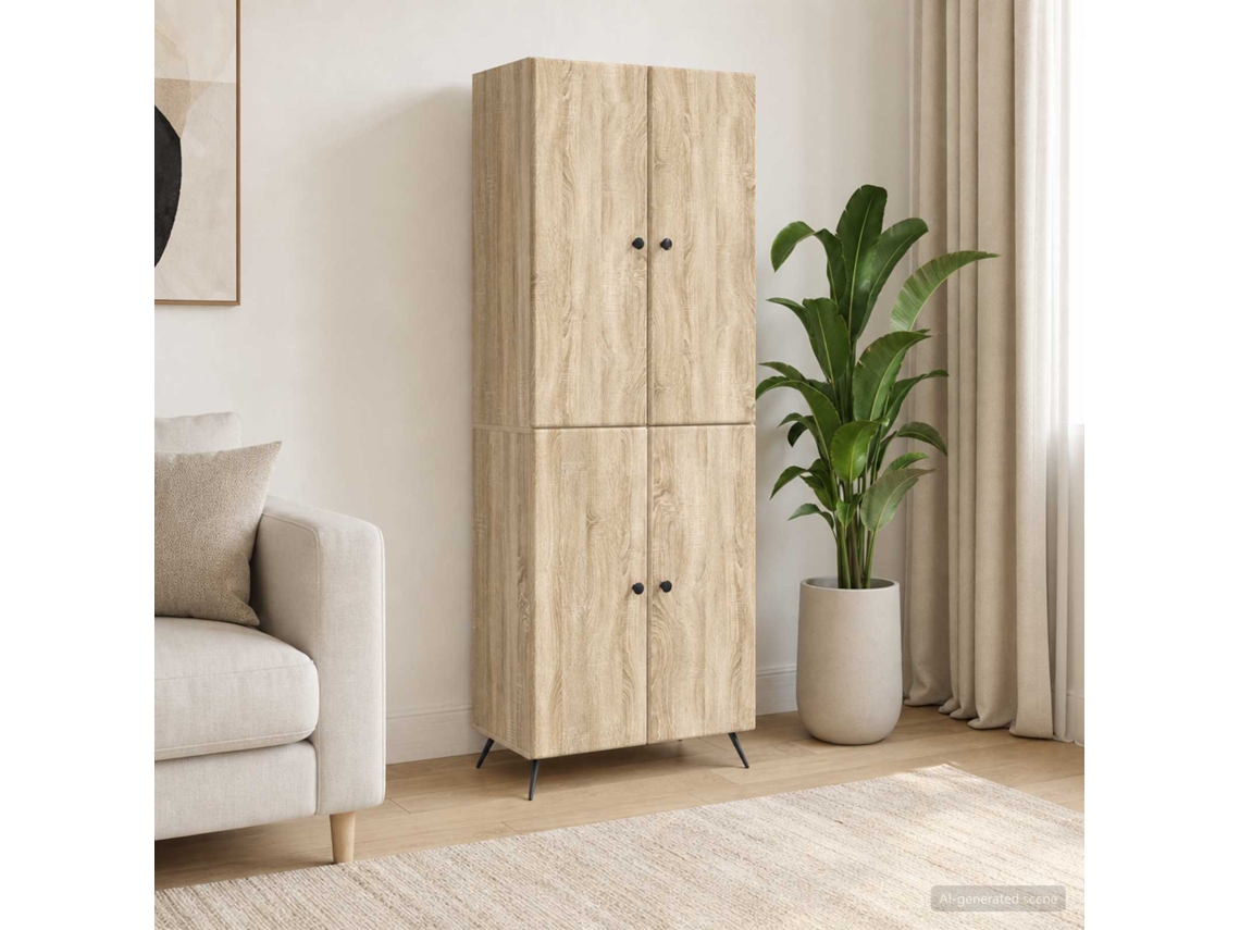 Vidaxl Conjunto De Gabinete 2 Unid. Carvalho Sonoma