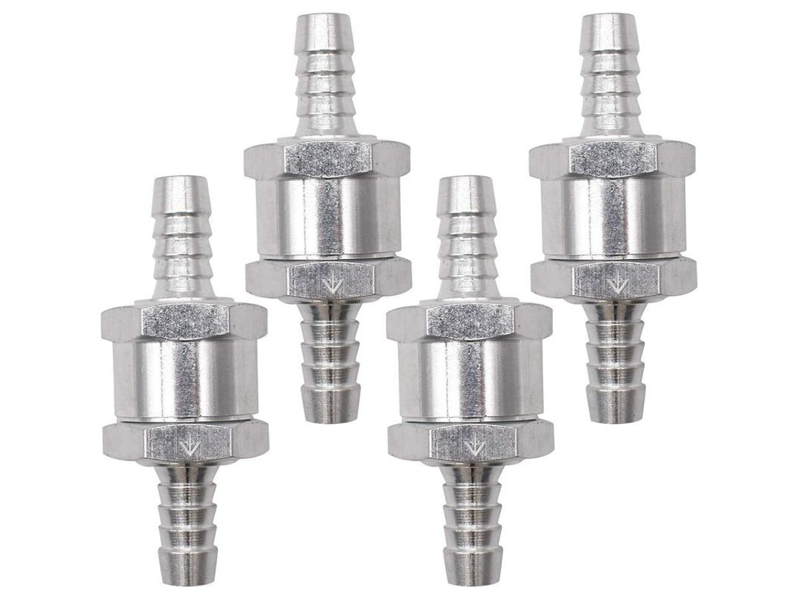 Válvula de Retenção de Alumínio, 8mm, 4 Peças | S/MARCA