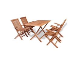 Garden Dining Set, Garden Dining Sets Vidaxl Marrom Madeira (n/a)