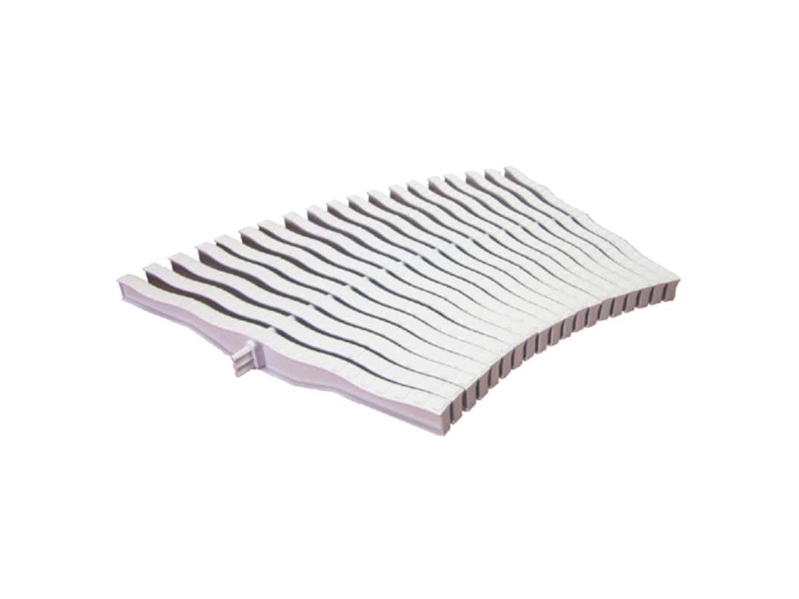 Kripsol-hayward Grelha Curva Flexível 20 Mm Antiderrapante Optima Drenagem - Caixa De 295 Mm, 5,4 Metros Lineares