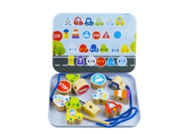 Ats juego de Perlas de Madera Diy Colorido Con Caja Juego Educativo de Perlas Inteligente para Niños Transporte