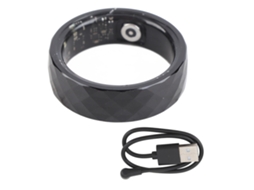 Anillo Inteligente para Monitorización de La Salud, El Sueño, Los Deportes Y El Estado Físico, Acero Ligero, Talla 12 de Ee. Uu. (75 Mm)