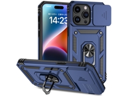 Capa Para Iphone 15 Pro Max - Suporte Deslizante Para Câmera