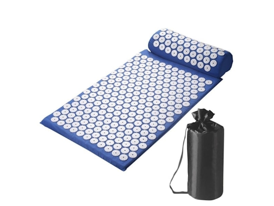 Tapete E Almofada De Acupressão Com Bolsa Transporte, Terapia Para Dor Nas Costas E Relaxamento Muscular, Alívio Da Ciática~ Cjy