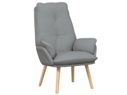 Conjunto 1 Poltrona Vidaxl Cinzento-claro Poliéster (69 X 74 X 93 Cm)