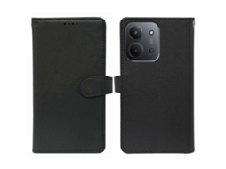 Capa Tkdaddy Para Xiaomi Redmi 15c 5g (ue) (173 Mm) / 15c 4g (ue) (173 Mm) Com 9 Compartimentos Para Cartões E Suporte De Couro Sintético, Preta